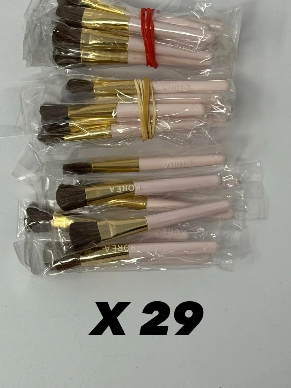 Lot of 65 Mary Kay Pink 2 1/4” Cake Eyeliner Sponge Shadow Blush Compact Brush